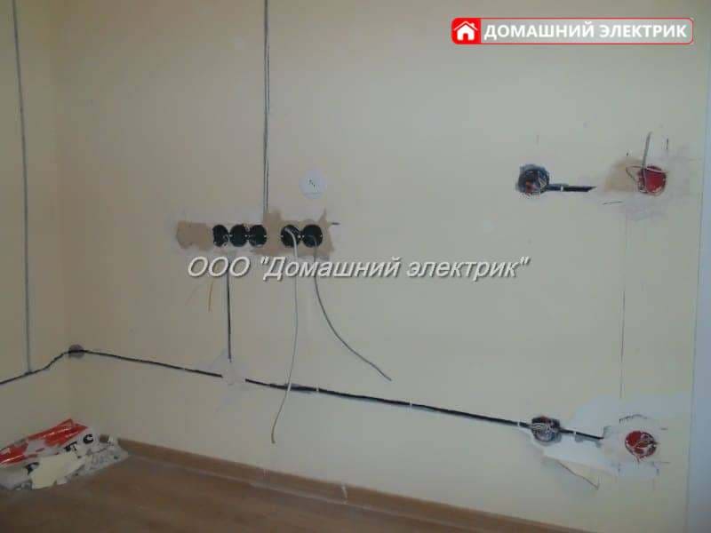 черновой перенос розеток в квартире новостройке Санкт-Петербурга